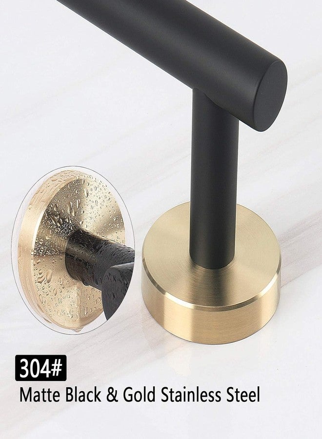 LUXIUR Towel Rod for Bathroom, 304 Grade Stainless Steel Towel Hanger for Wash Basin, Napkin Holder for Kitchen, Towel Bar, 18 Inch, Black Gold - Image 4